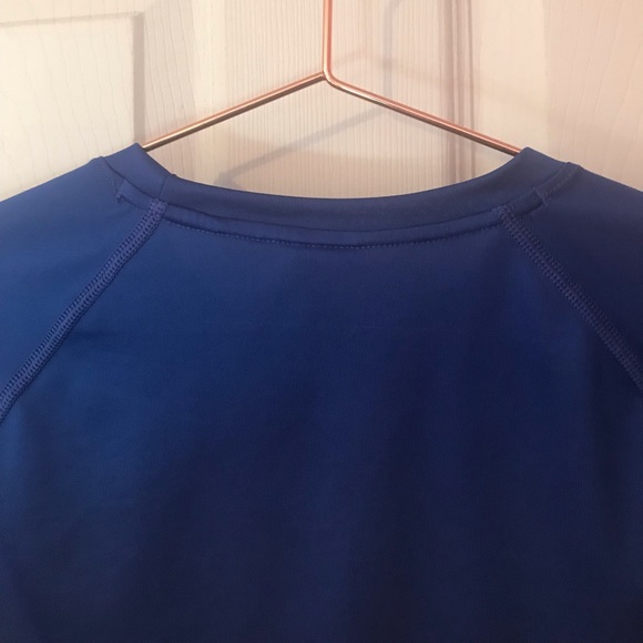 Peak Velocity Blue Short Sleeve Workout Shirt Mens Small S - Picture 9 of 12